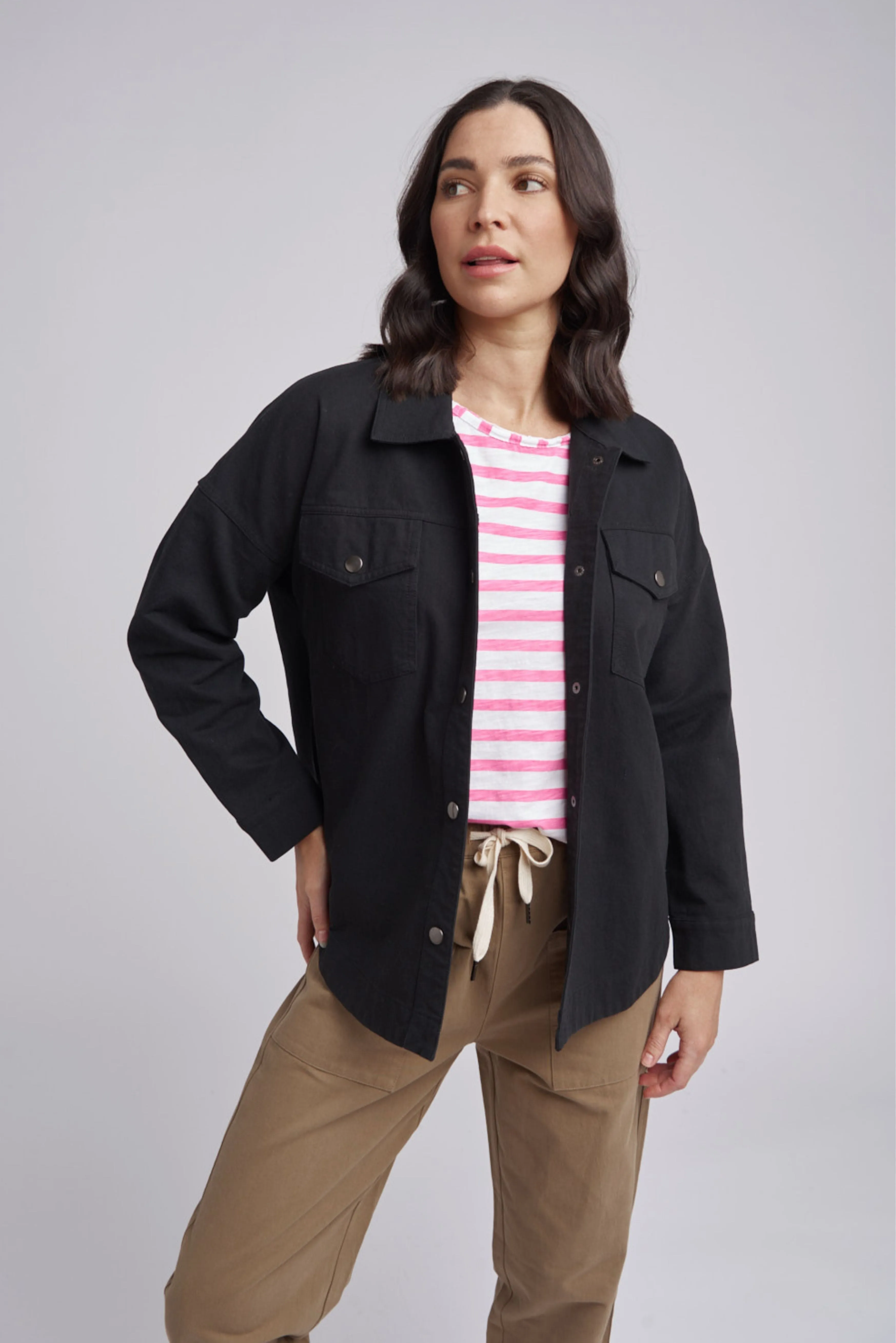 A Line Jacket - Black