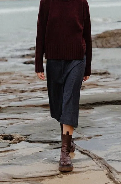 A Line Wool Skirt