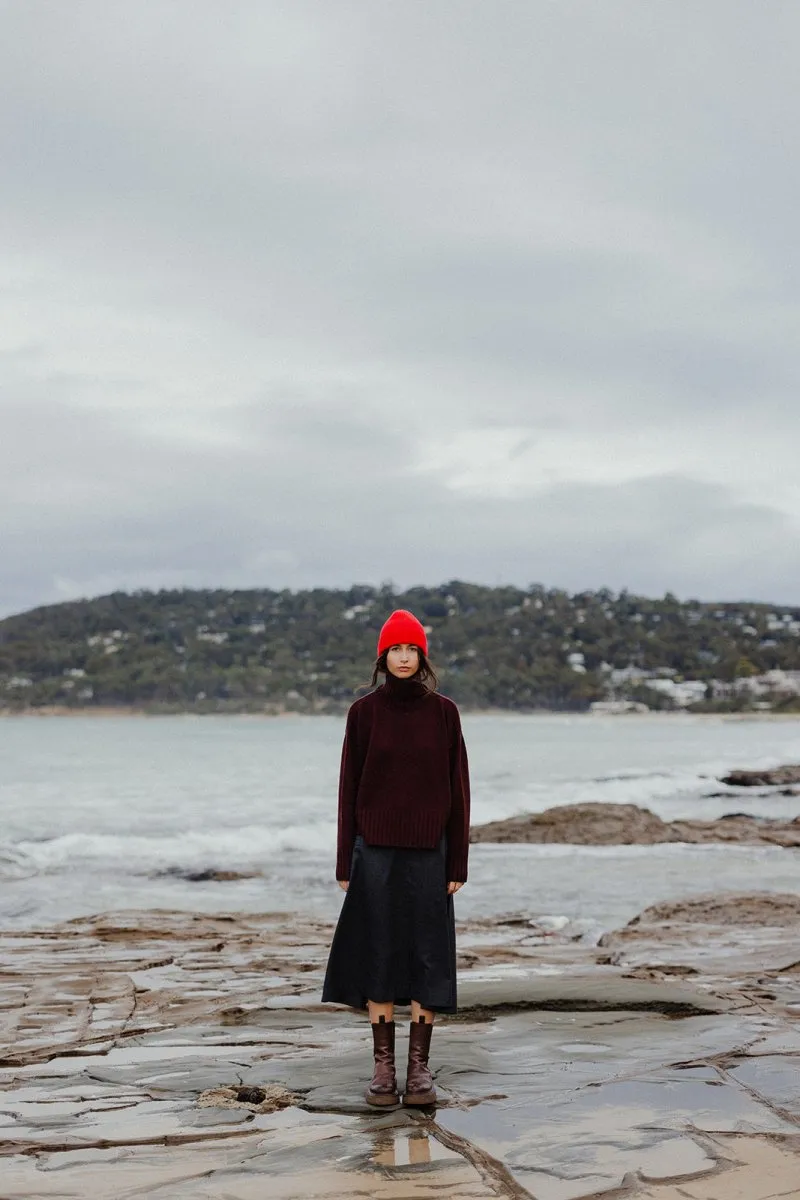 A Line Wool Skirt