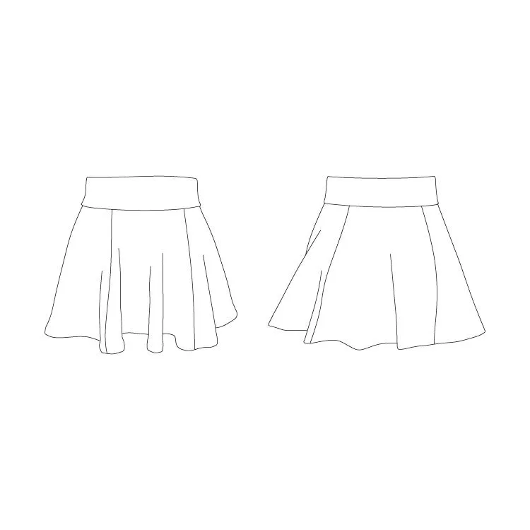 A0220 - Bloch Rondo Short Circle Womens Skirt