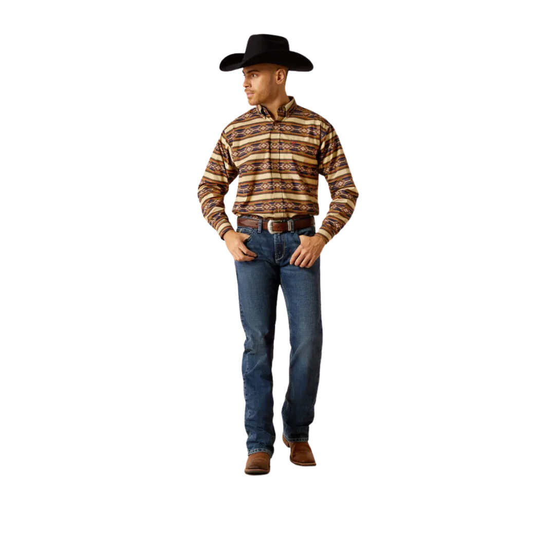 Ariat Men's Stanford Classic Fit Khaki Shirt