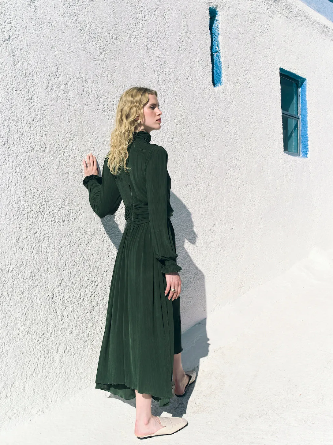Austin Long Dress in Khaki
