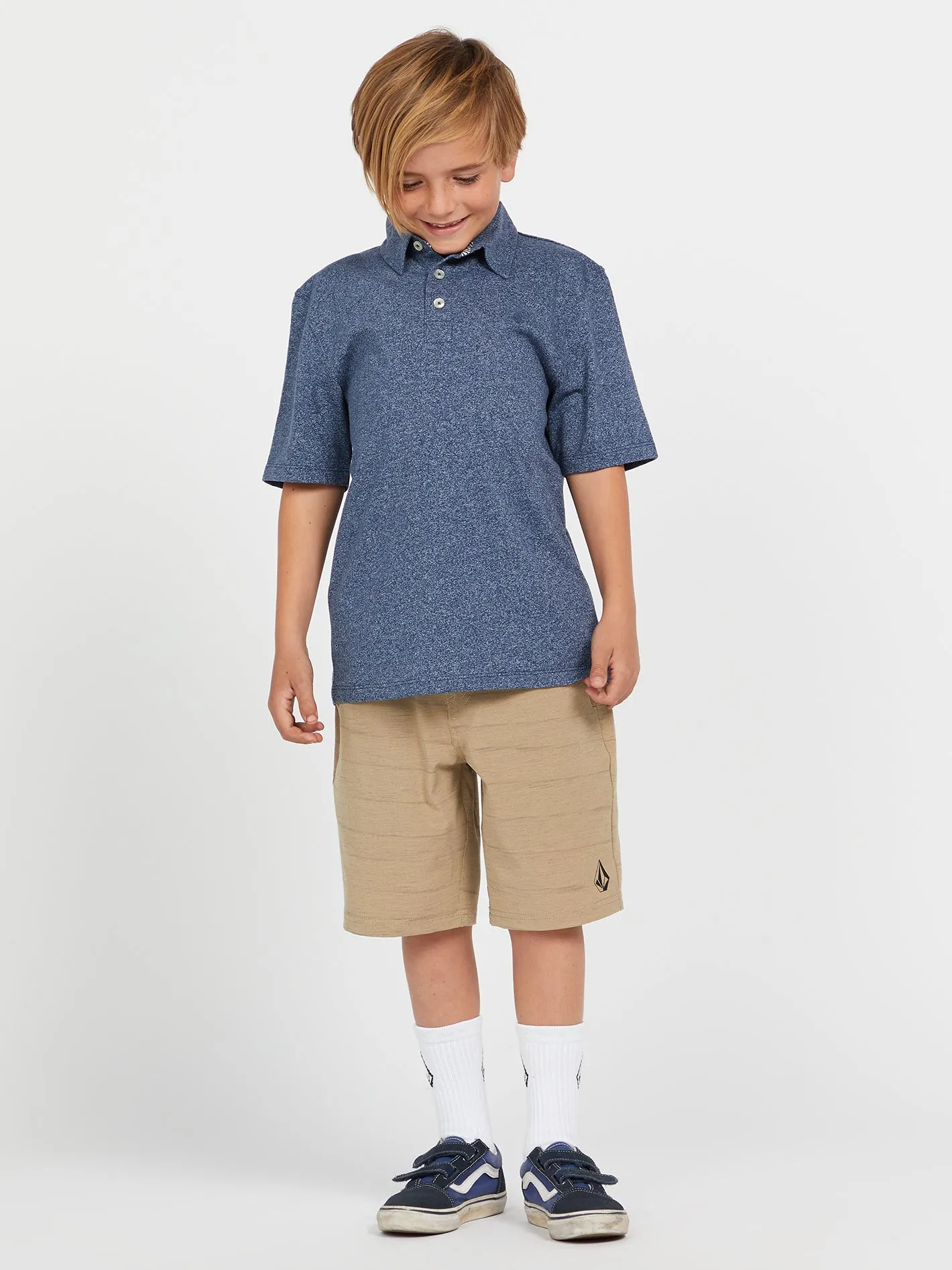Big Boys Understoned Elastic Waist Shorts - Khaki