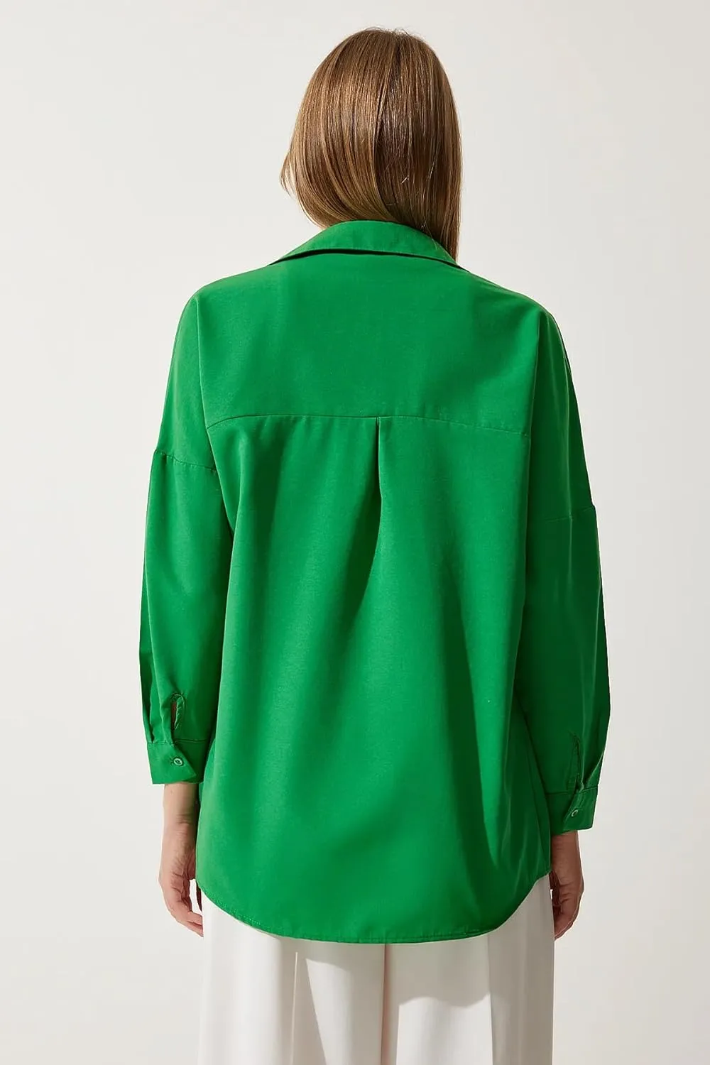 BIG DART Oversized Button Down Shirts for Women, Dressy Casual Long Sleeve Blouses Summer Tops Tunics