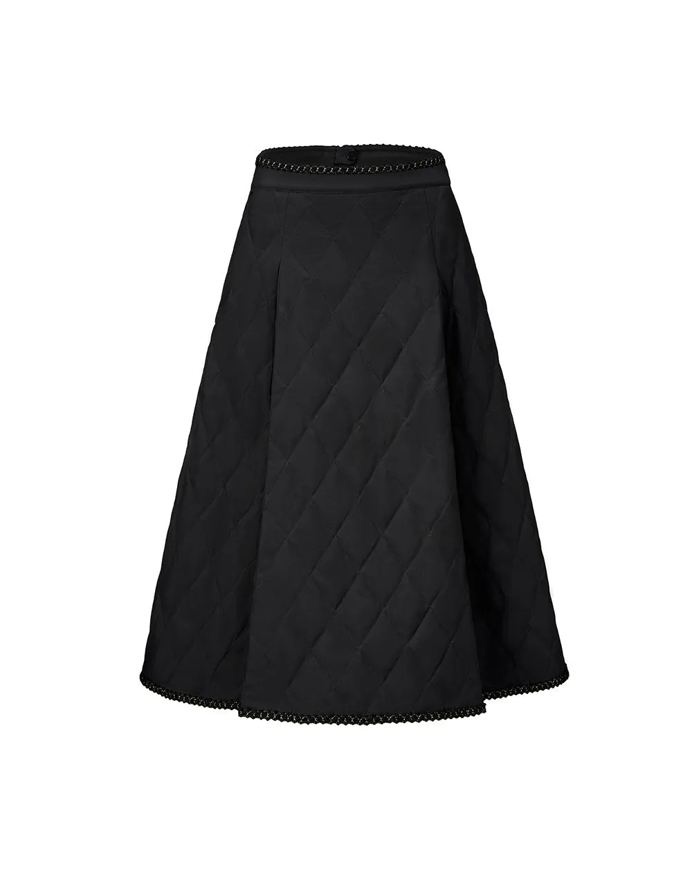 BORA AKSU Lace-Trimmed Down Skirt