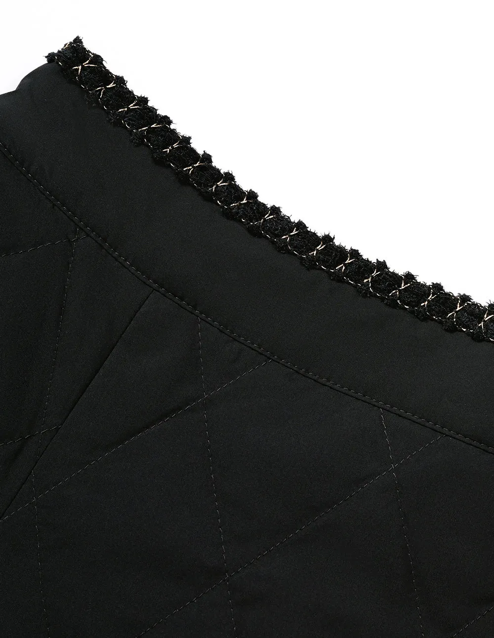 BORA AKSU Lace-Trimmed Down Skirt