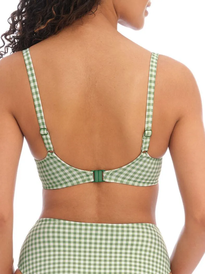 Check In Moulded Bikini Top - Khaki