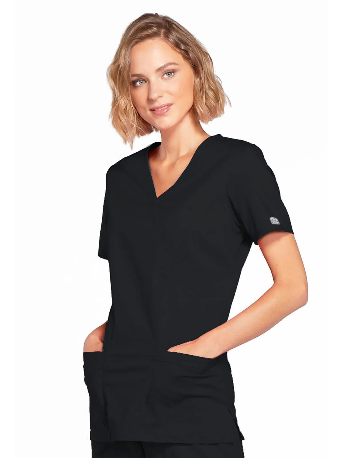 Core Stretch - Mock Wrap Top