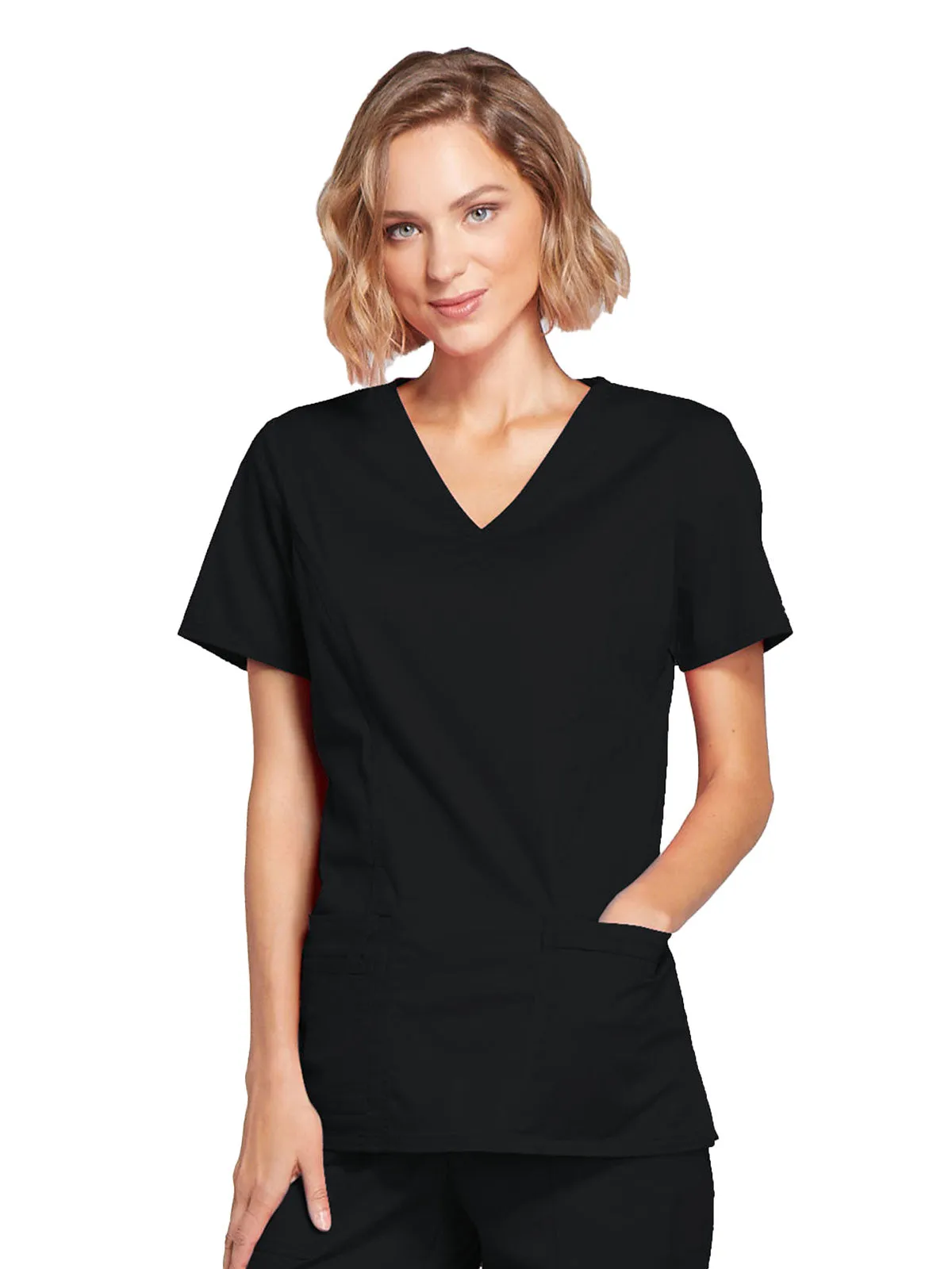 Core Stretch - Mock Wrap Top