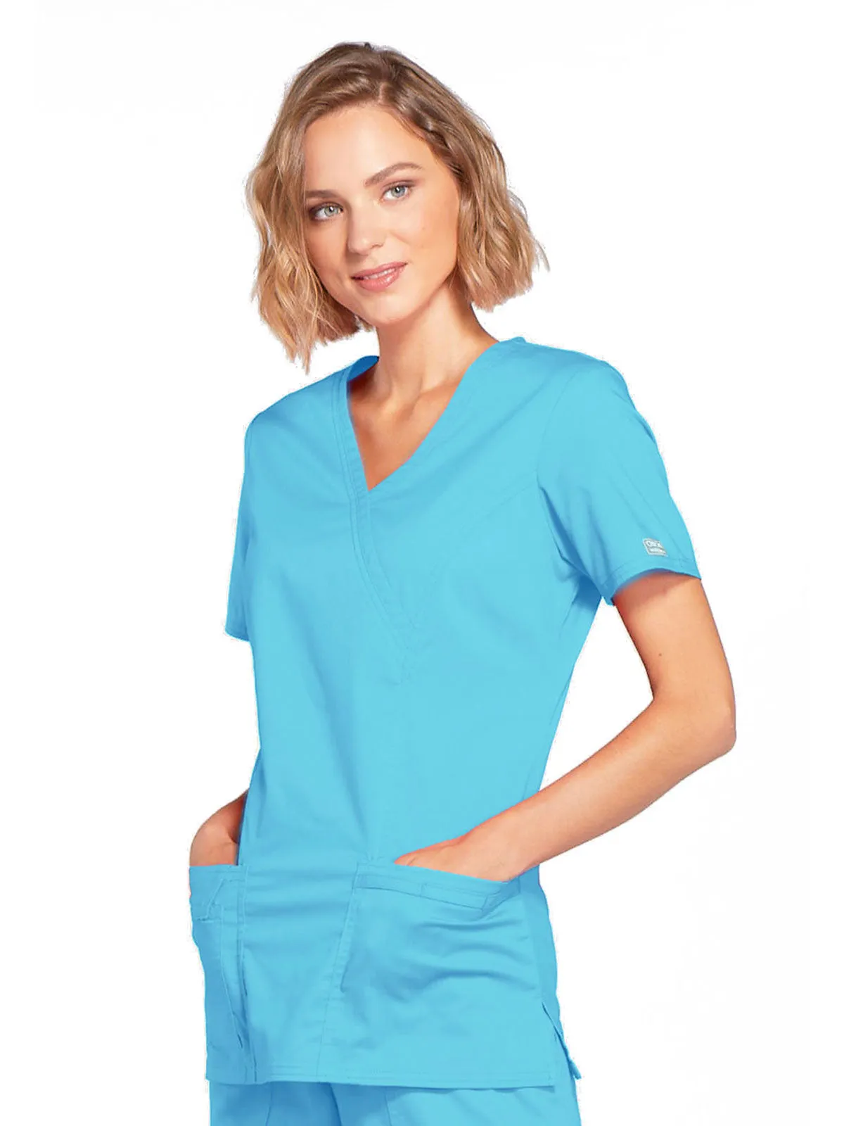 Core Stretch - Mock Wrap Top