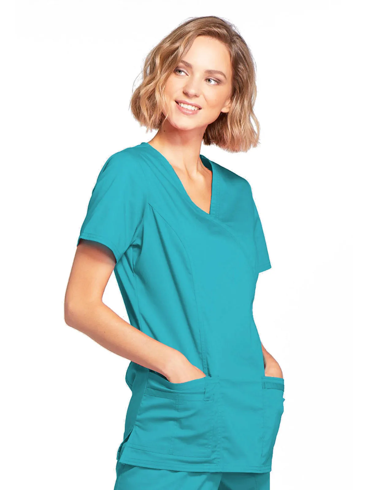 Core Stretch - Mock Wrap Top