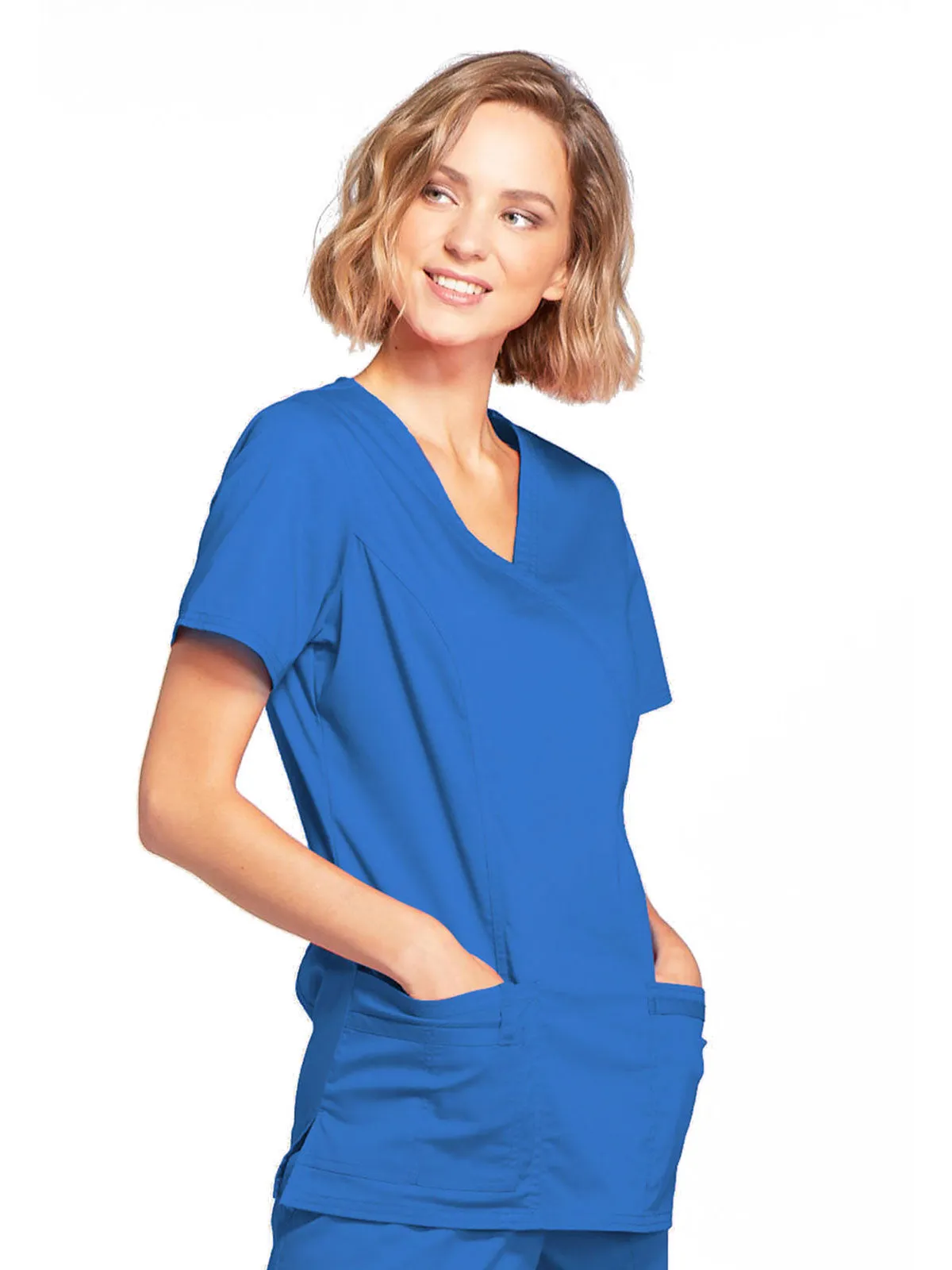 Core Stretch - Mock Wrap Top