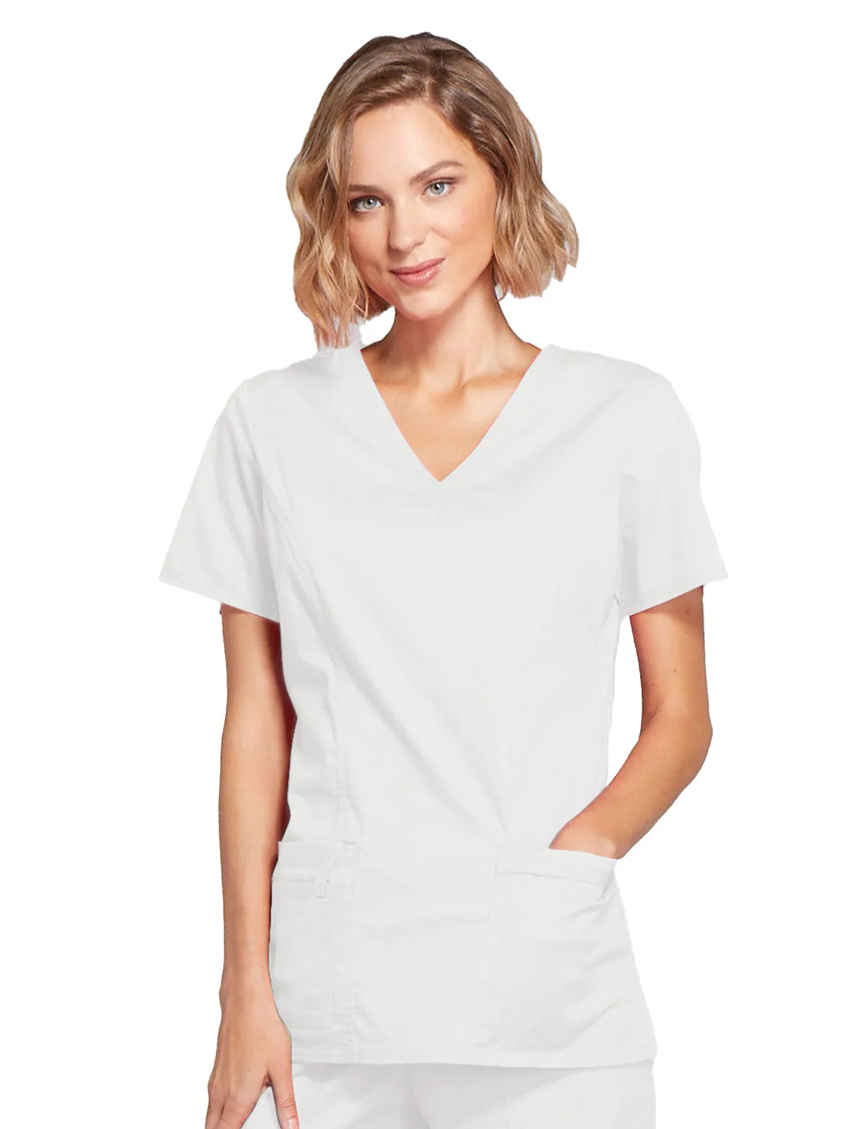 Core Stretch - Mock Wrap Top