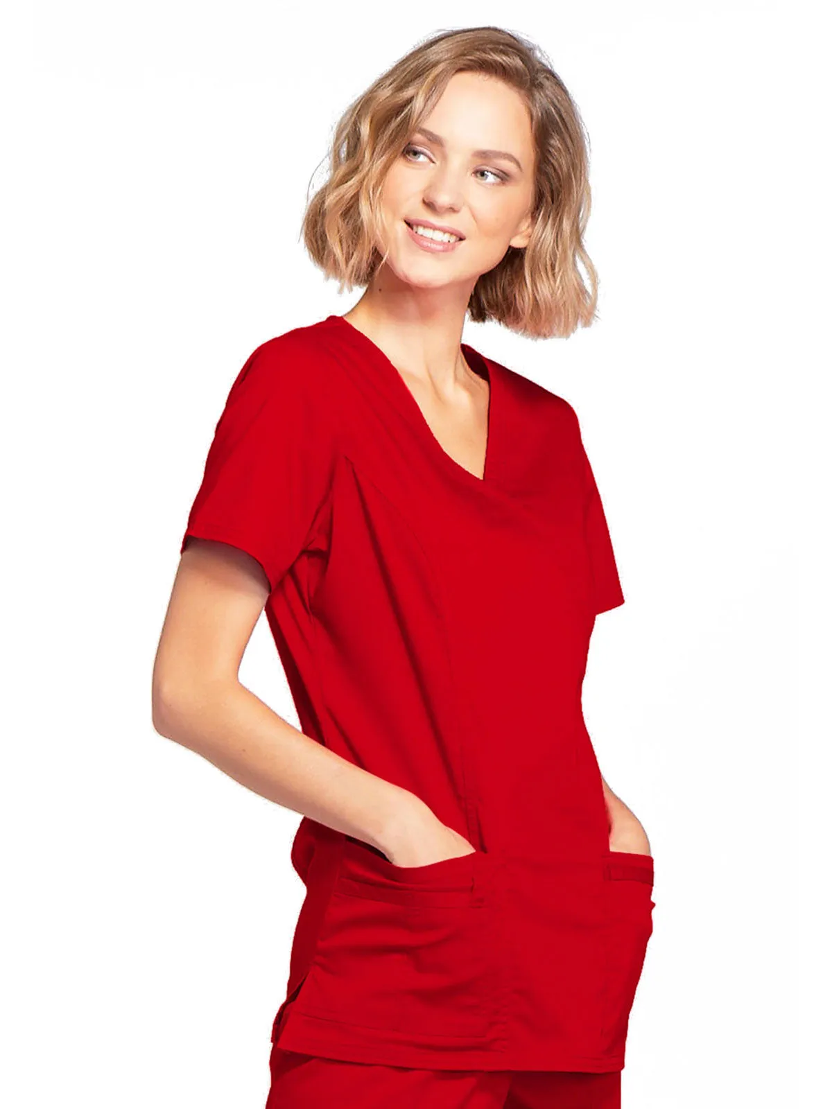 Core Stretch - Mock Wrap Top