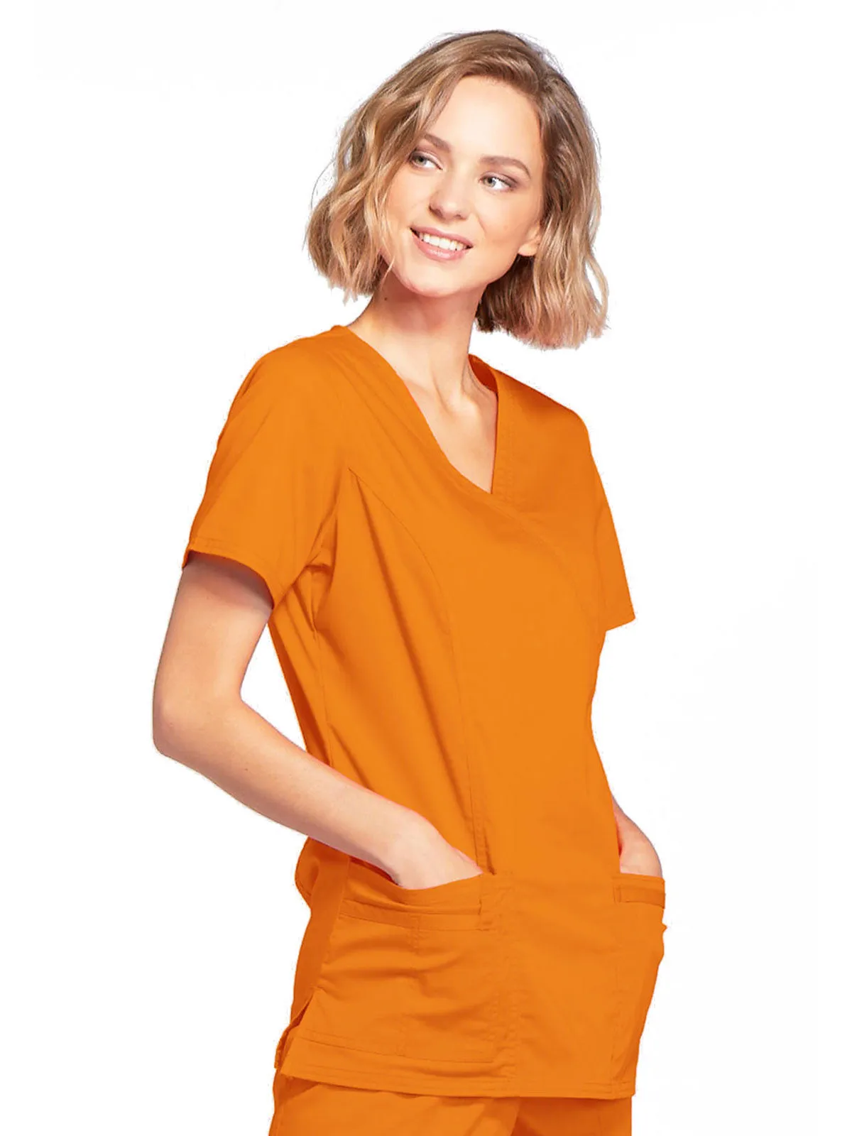 Core Stretch - Mock Wrap Top