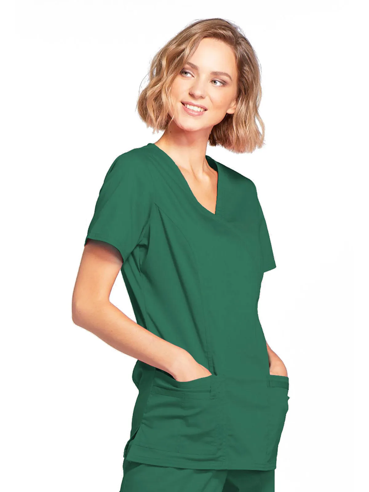 Core Stretch - Mock Wrap Top