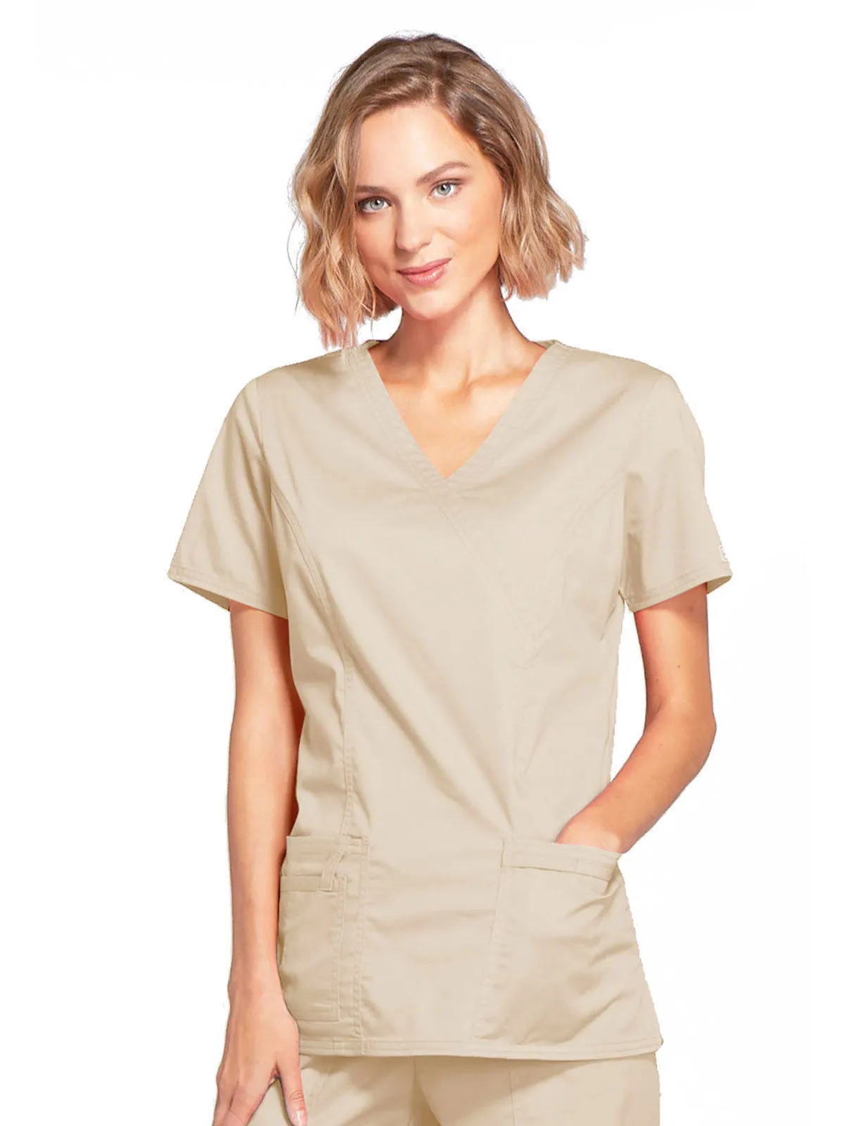Core Stretch - Mock Wrap Top