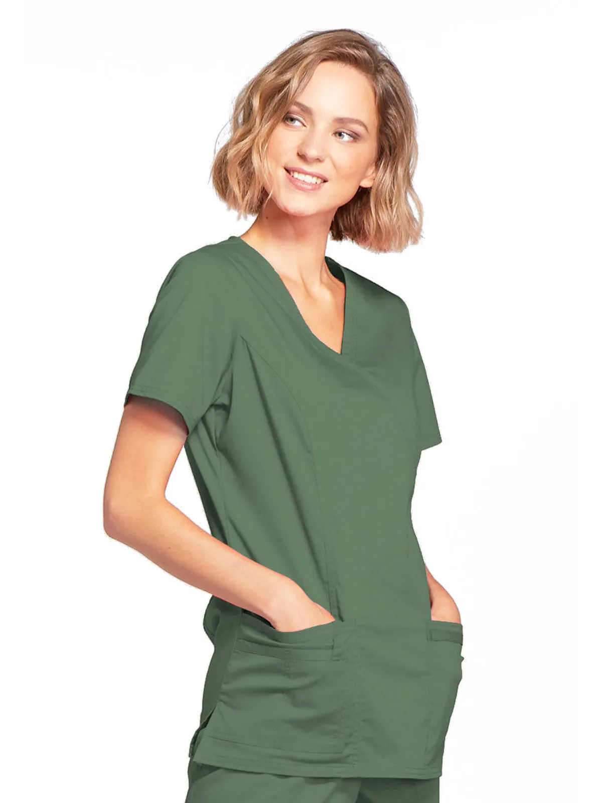 Core Stretch - Mock Wrap Top