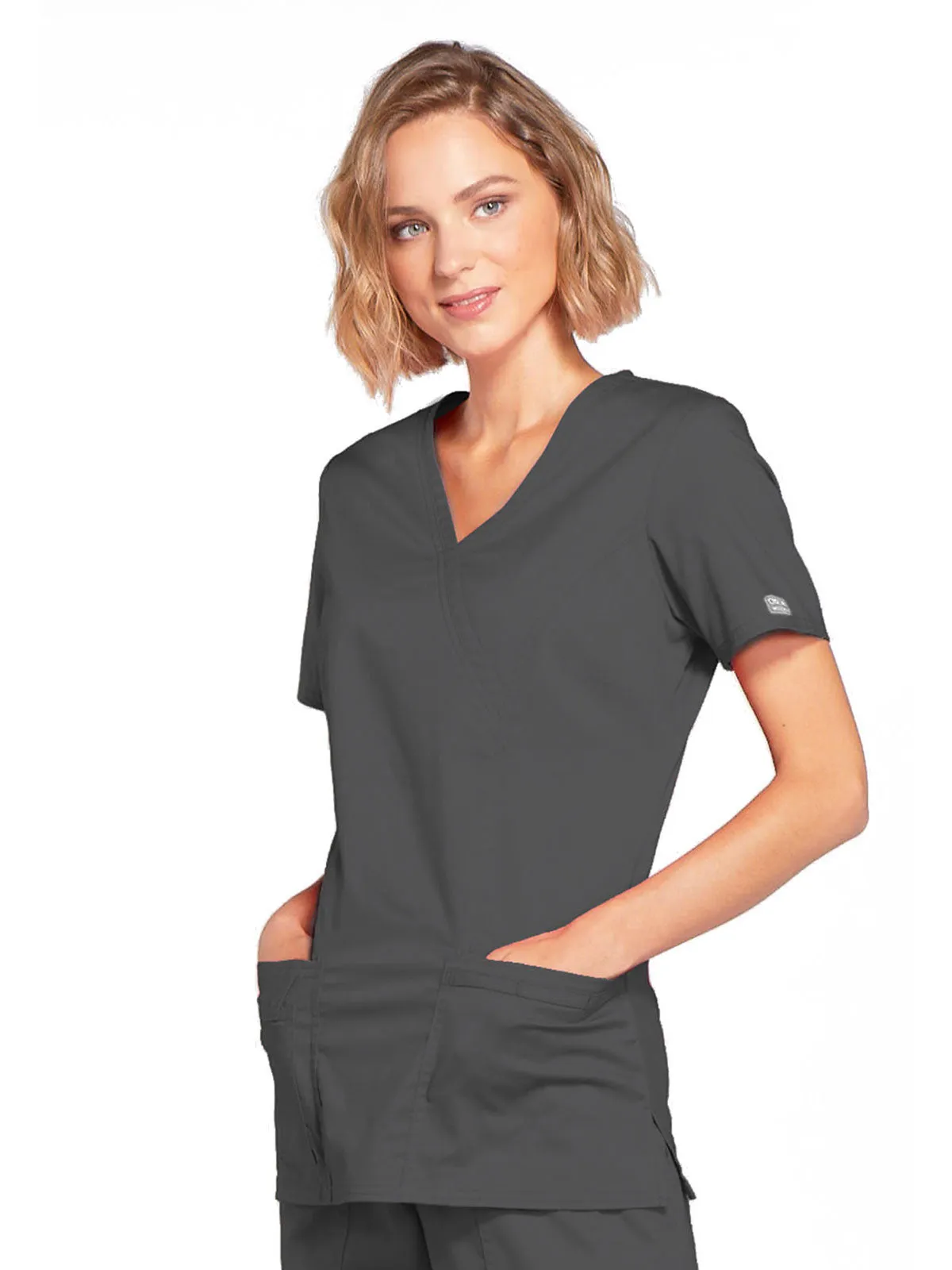 Core Stretch - Mock Wrap Top