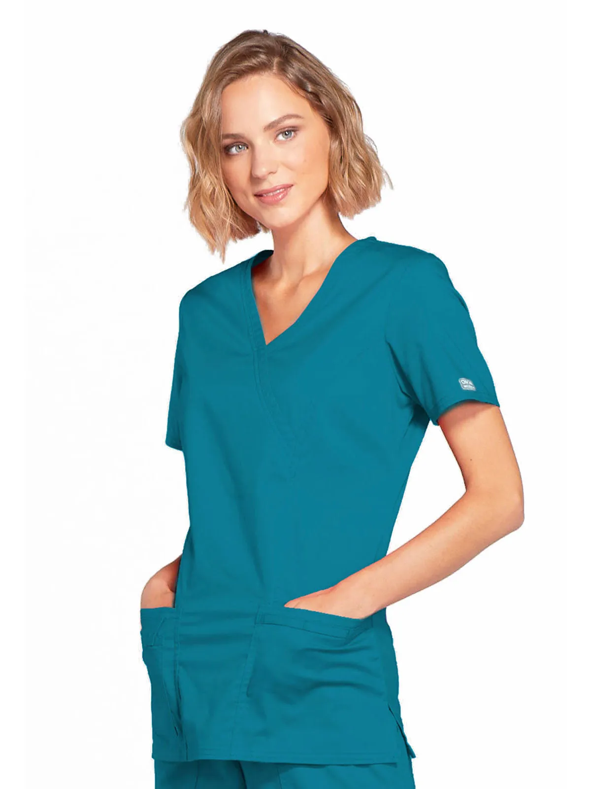 Core Stretch - Mock Wrap Top