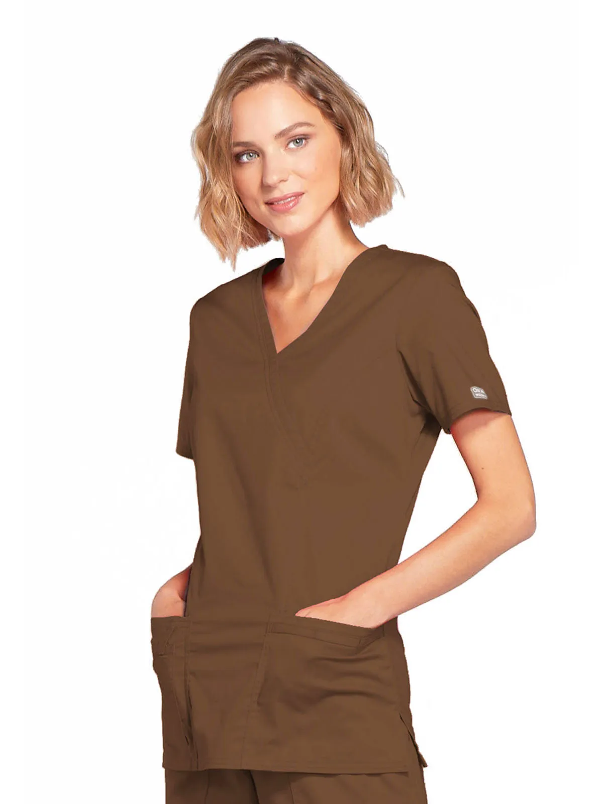 Core Stretch - Mock Wrap Top
