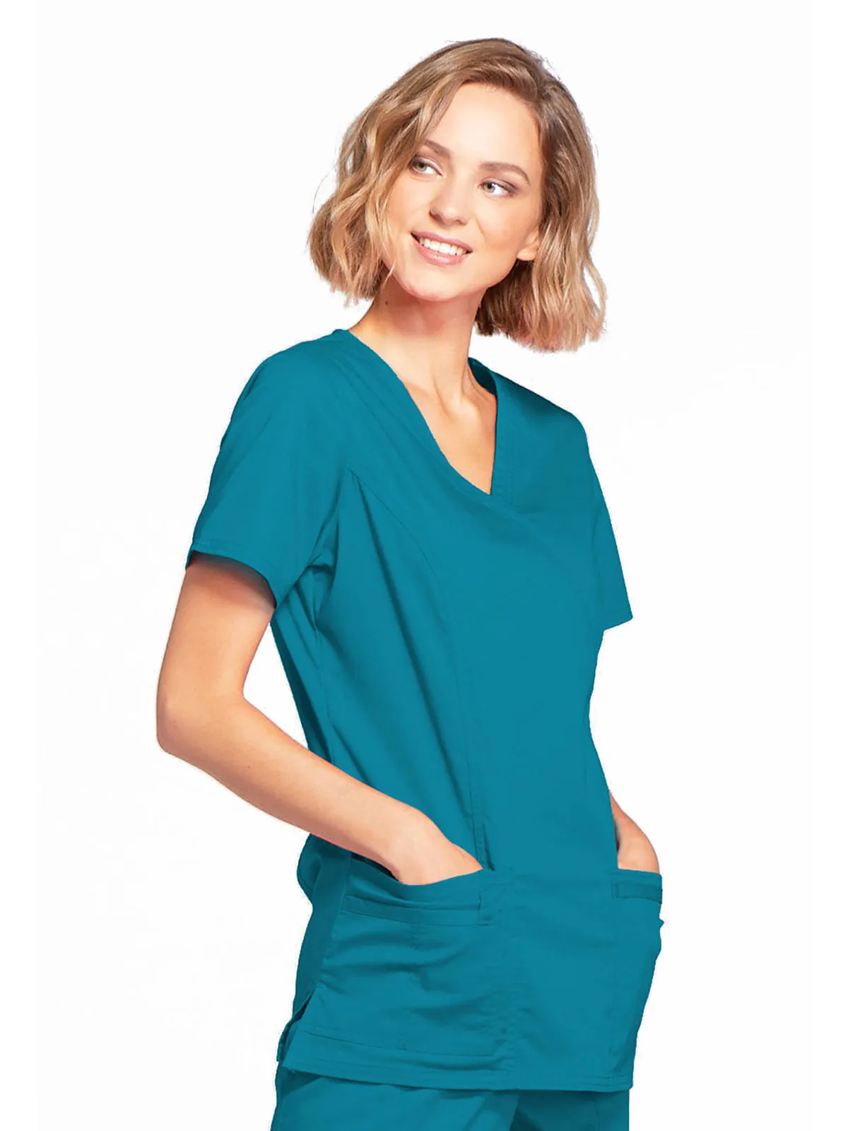 Core Stretch - Mock Wrap Top