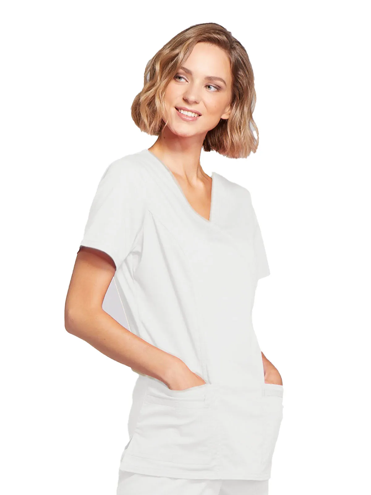 Core Stretch - Mock Wrap Top