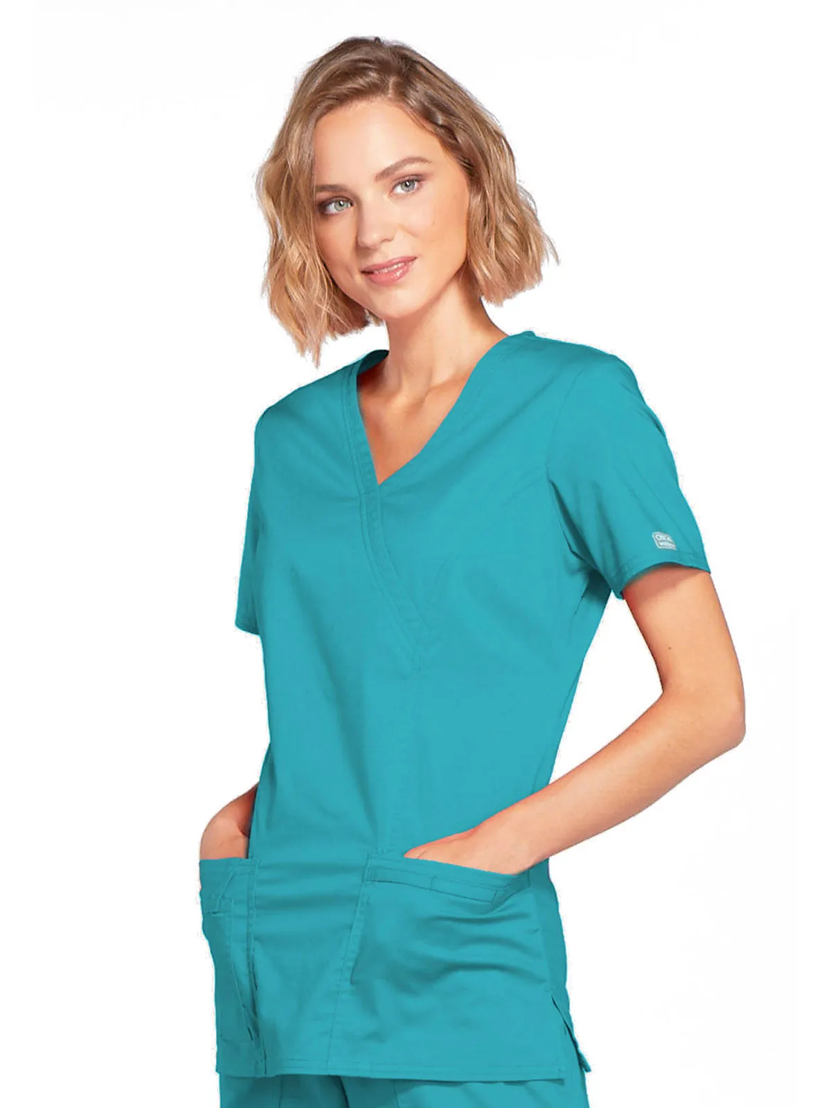Core Stretch - Mock Wrap Top