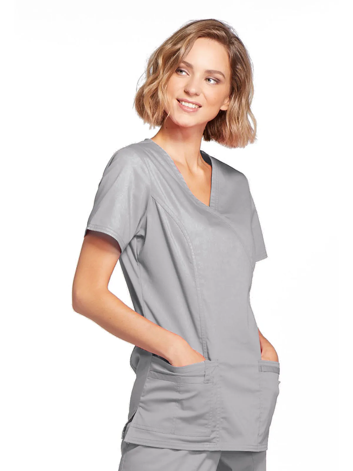 Core Stretch - Mock Wrap Top