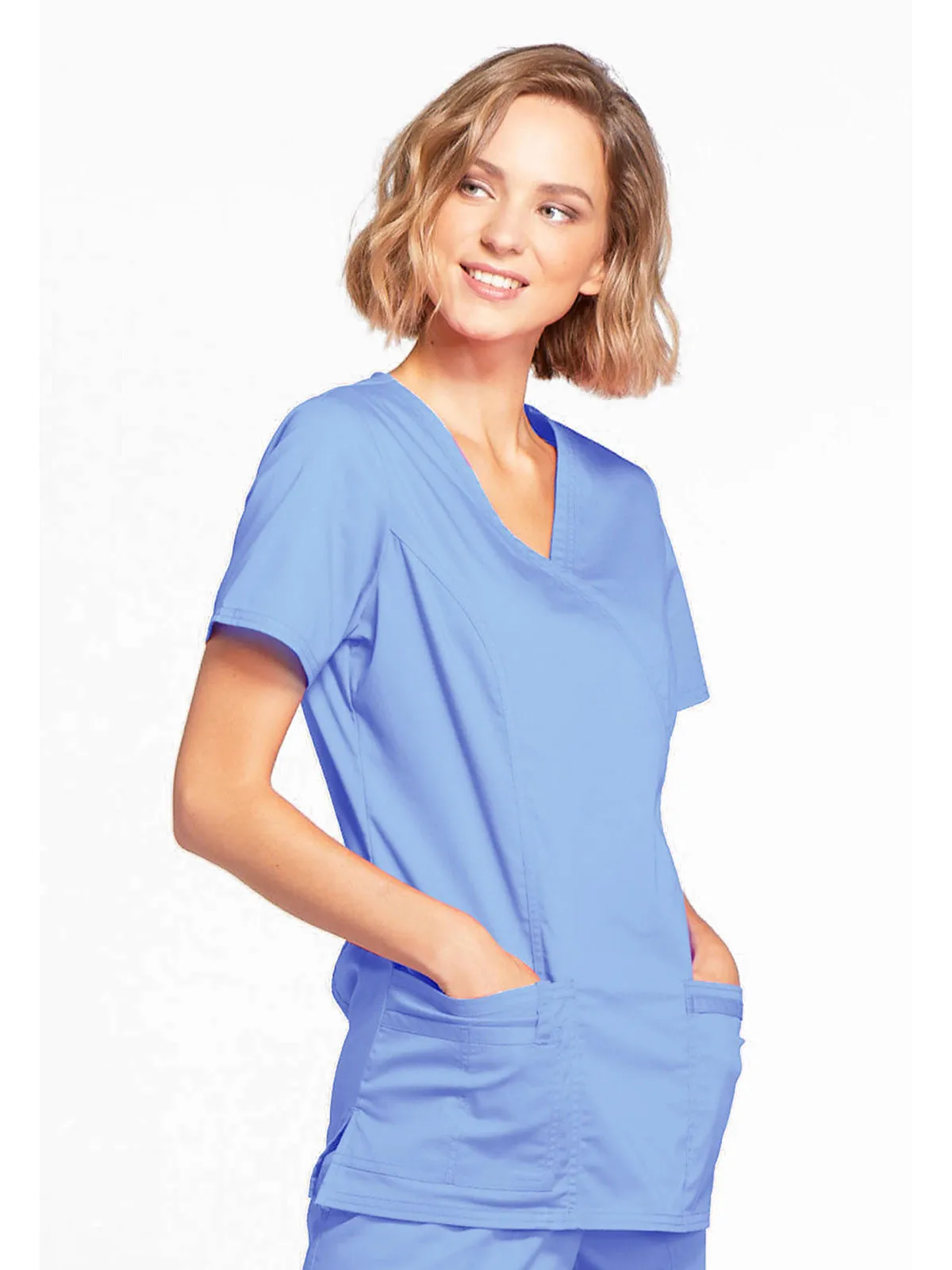 Core Stretch - Mock Wrap Top