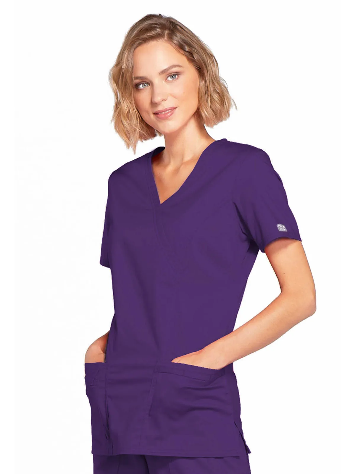 Core Stretch - Mock Wrap Top