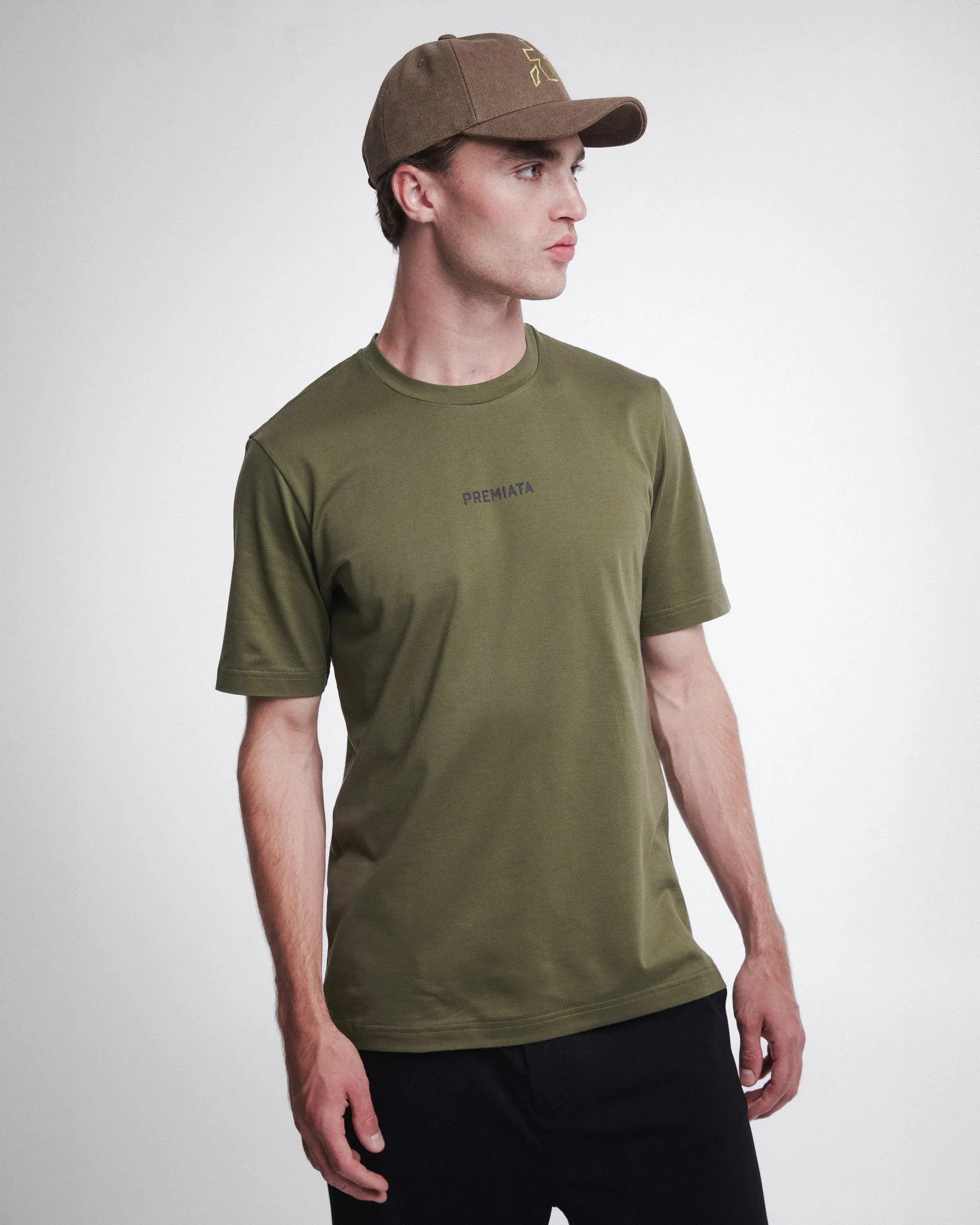 Cotton T-shirt PR451717 Khaki