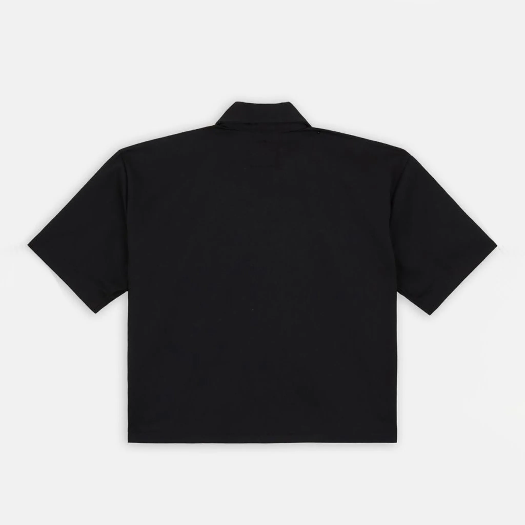 Cropped Short Sleeve Work Shirt