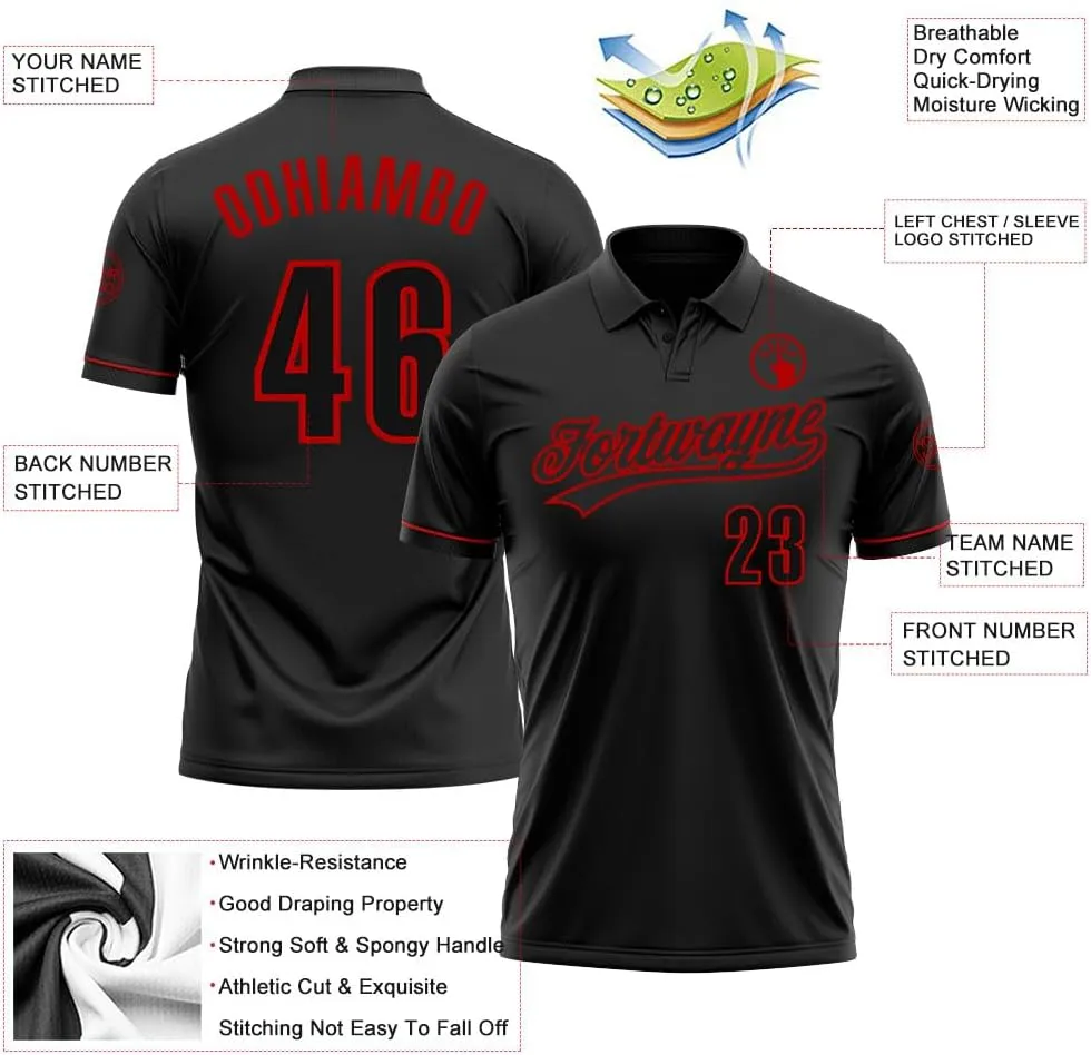 Custom Darts Bowling Golf Polo Shirt Personalized Stitched Text Logo Solid Short Sleeve Team Workwear Tee Unisex XS-5XL