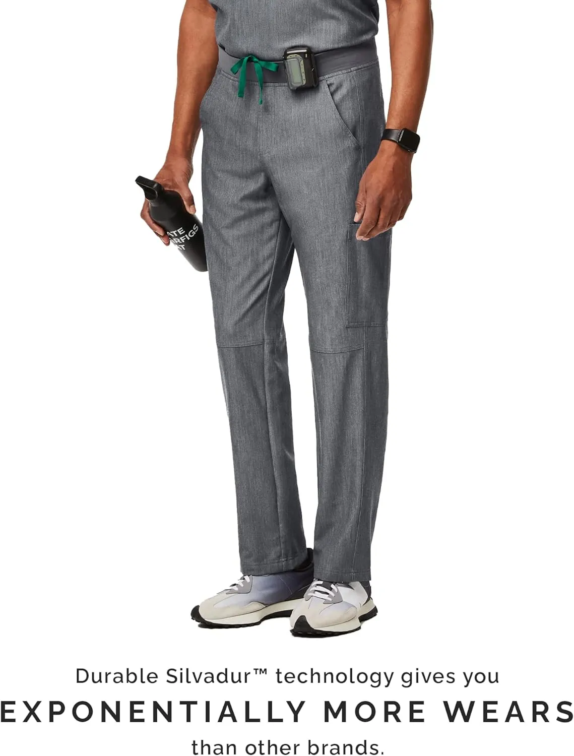 FIGS Axim Cargo Scrub Pants for Men  Classic Fit, Straight Leg, 7 Pockets, 4-Way Stretch, Anti-Wrinkle Mens Scrub Pants