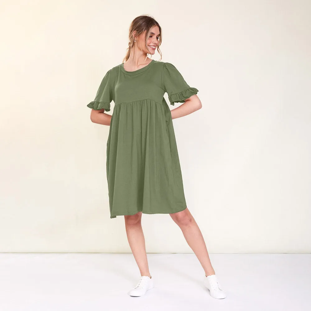 Fraya Dress (Khaki)