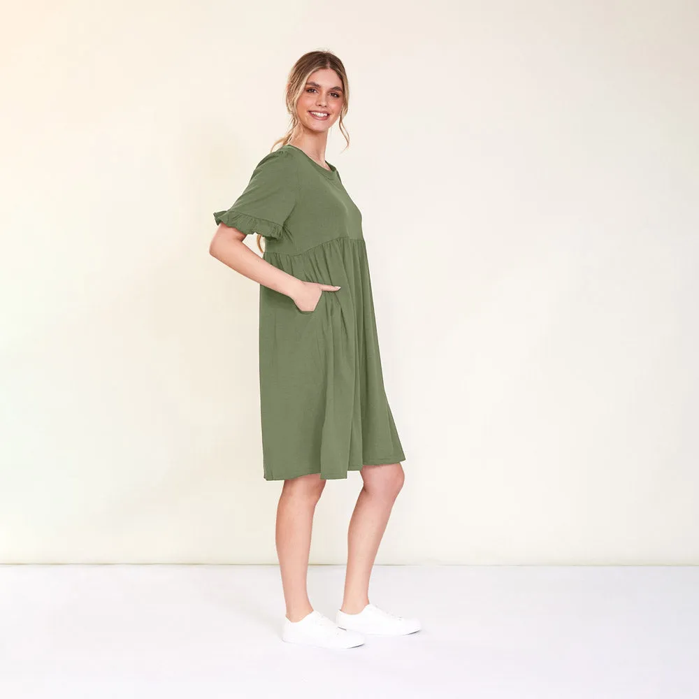 Fraya Dress (Khaki)