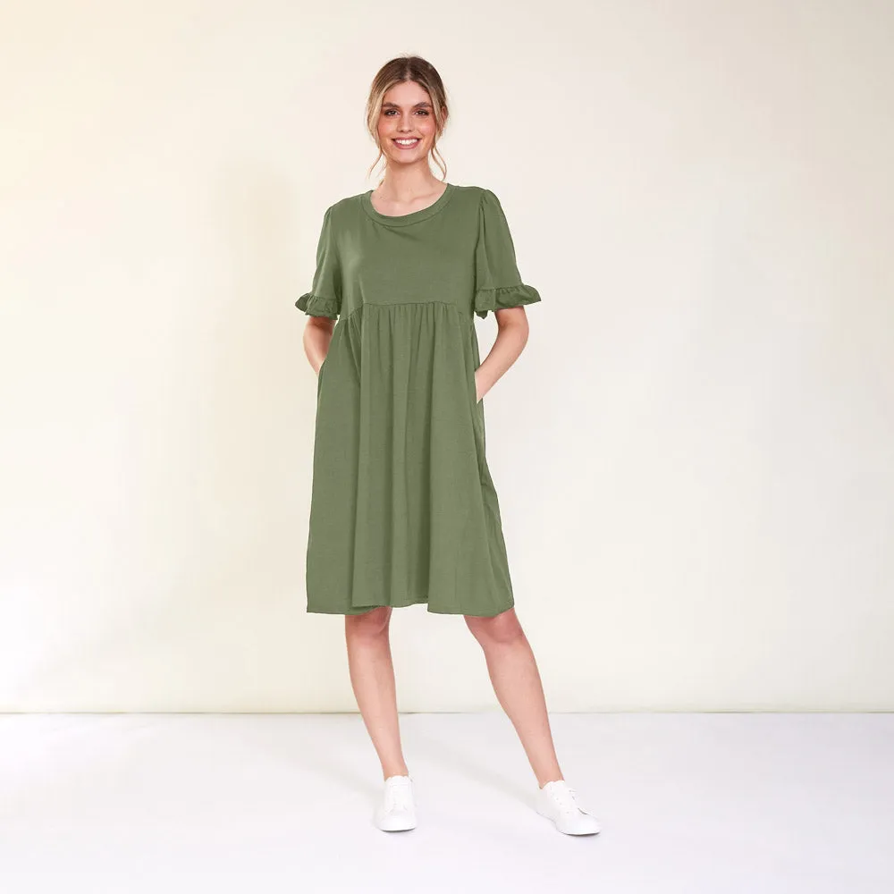 Fraya Dress (Khaki)