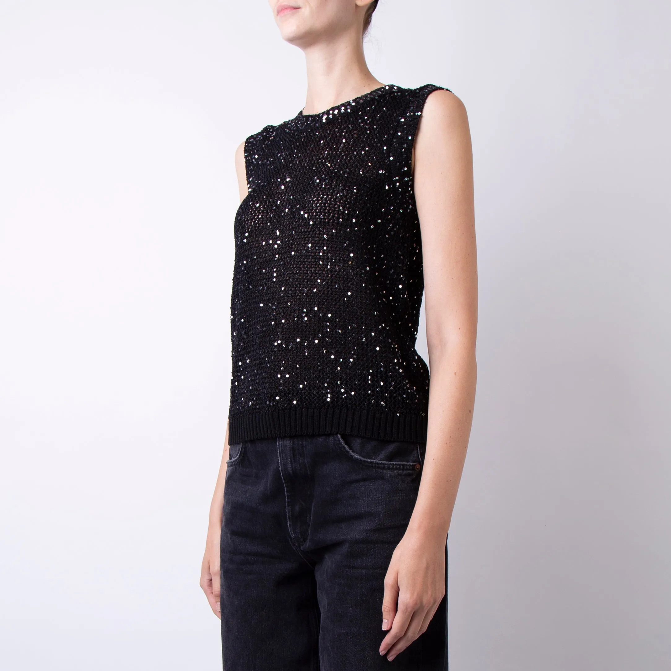 GOLDEN GOOSE TOP GWP01922.P001691 90100 BLACK