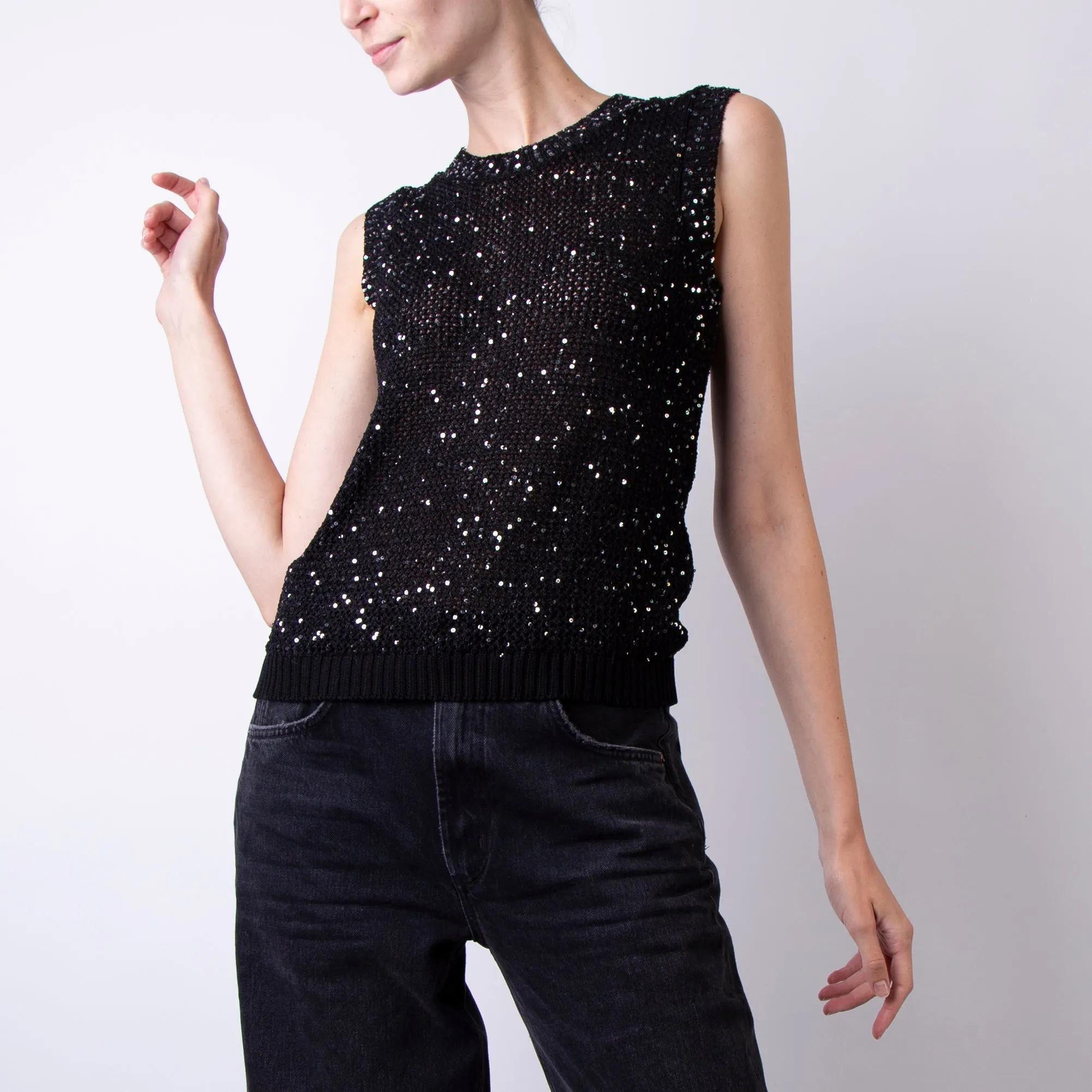 GOLDEN GOOSE TOP GWP01922.P001691 90100 BLACK