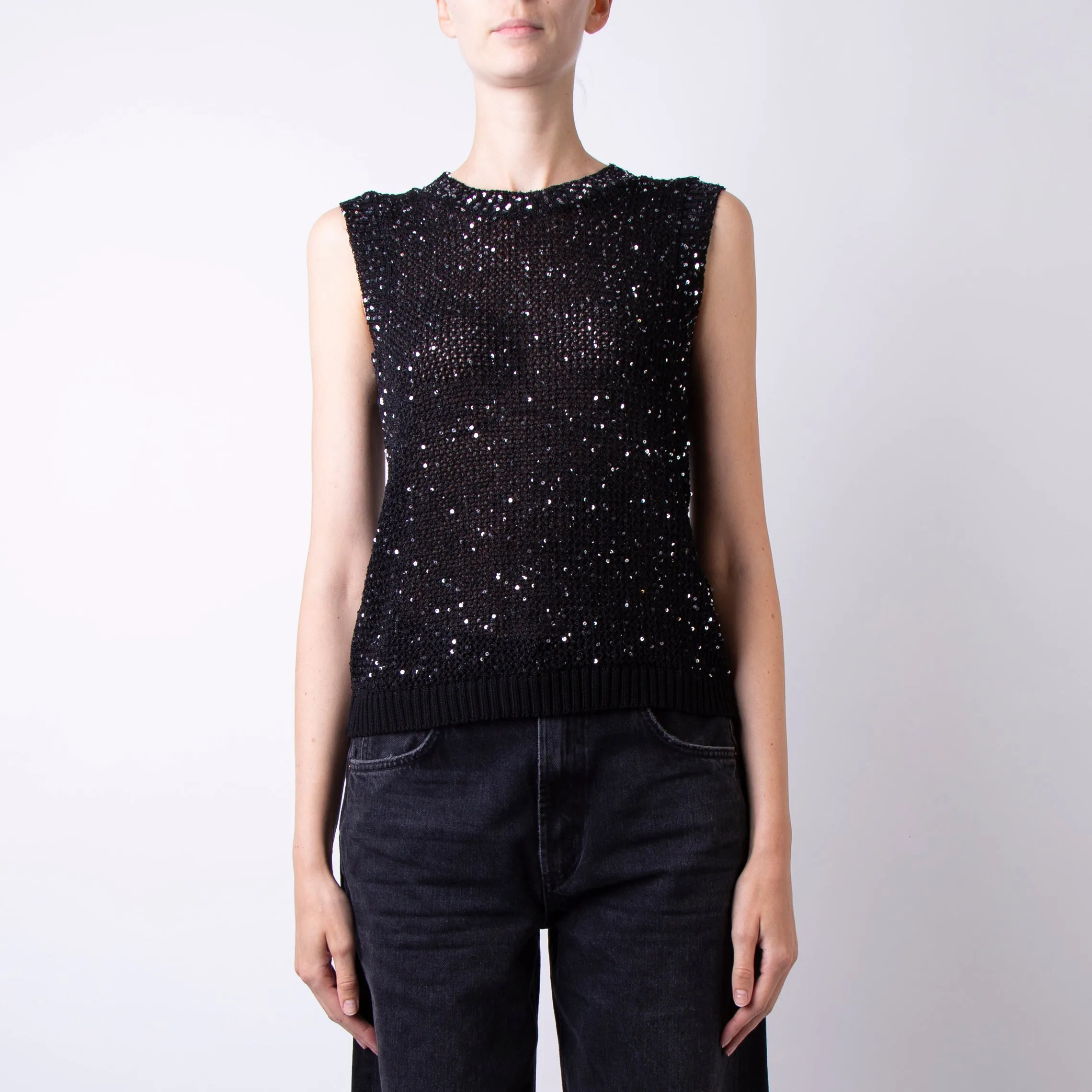 GOLDEN GOOSE TOP GWP01922.P001691 90100 BLACK