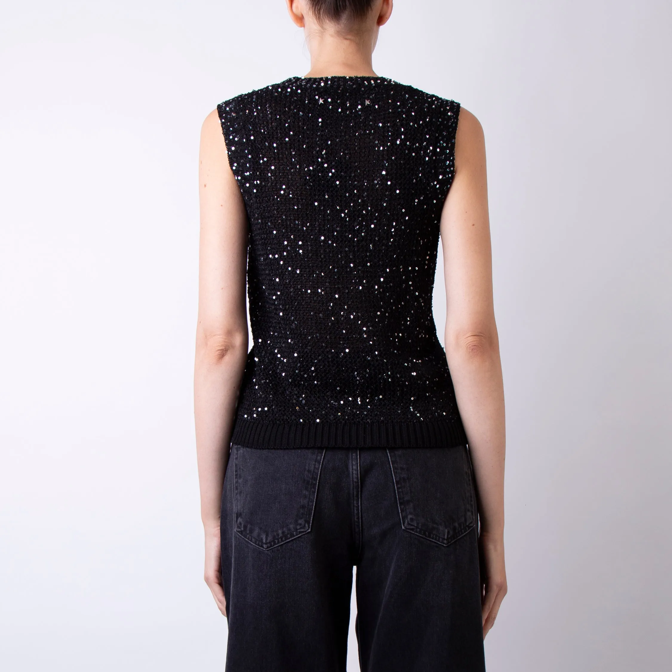 GOLDEN GOOSE TOP GWP01922.P001691 90100 BLACK