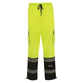 GSS Safety ANSI E ONYX Fleece Hi-Vis Sweat Pants w/ Segment Tape