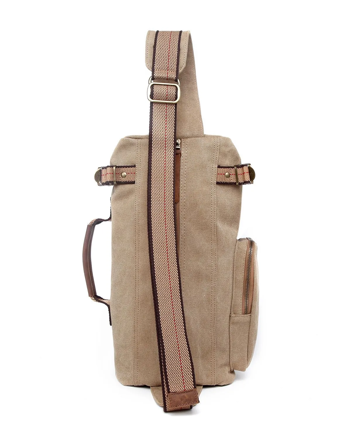 Hill Side TSD BRAND canvas sling bag, khaki