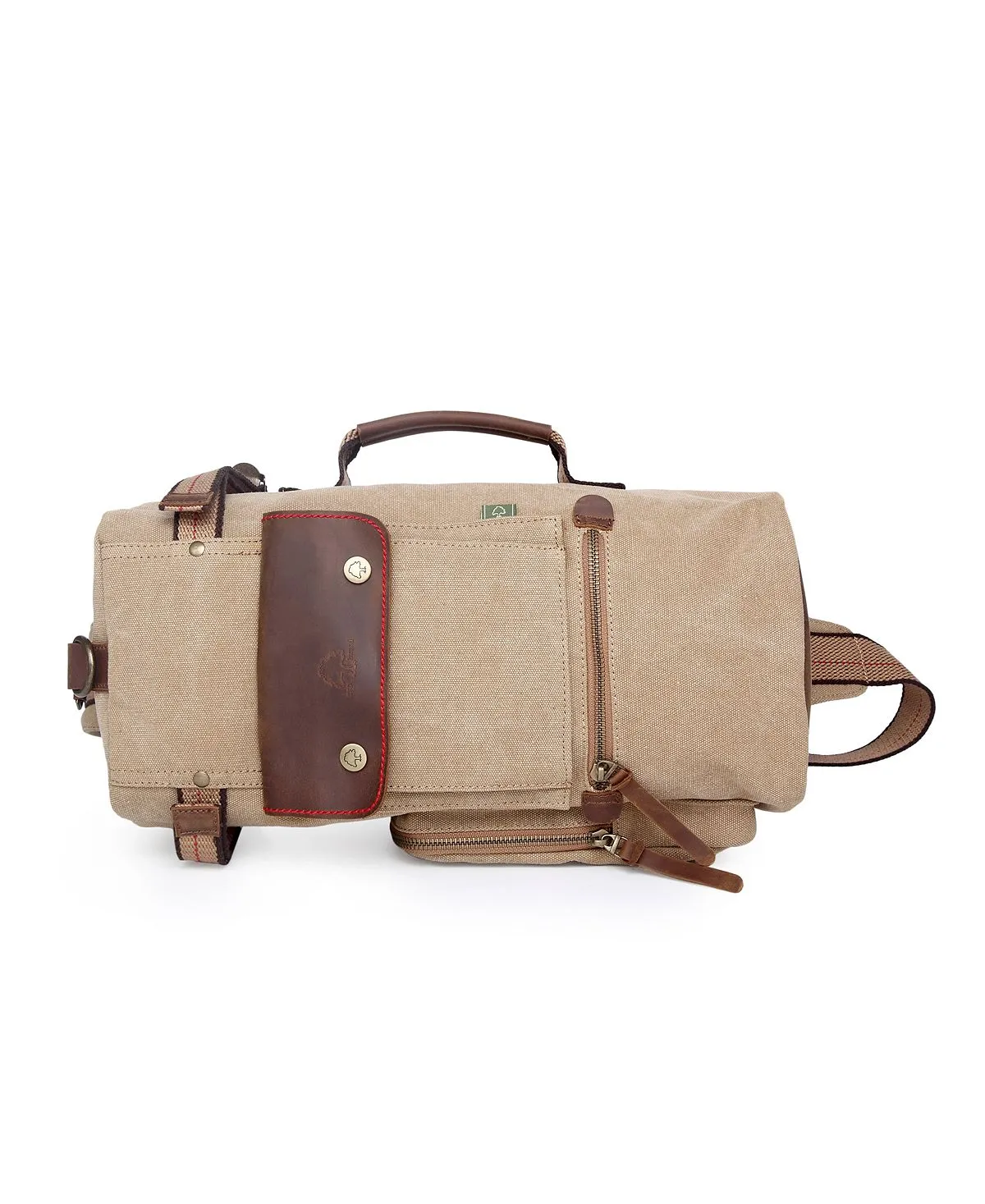 Hill Side TSD BRAND canvas sling bag, khaki