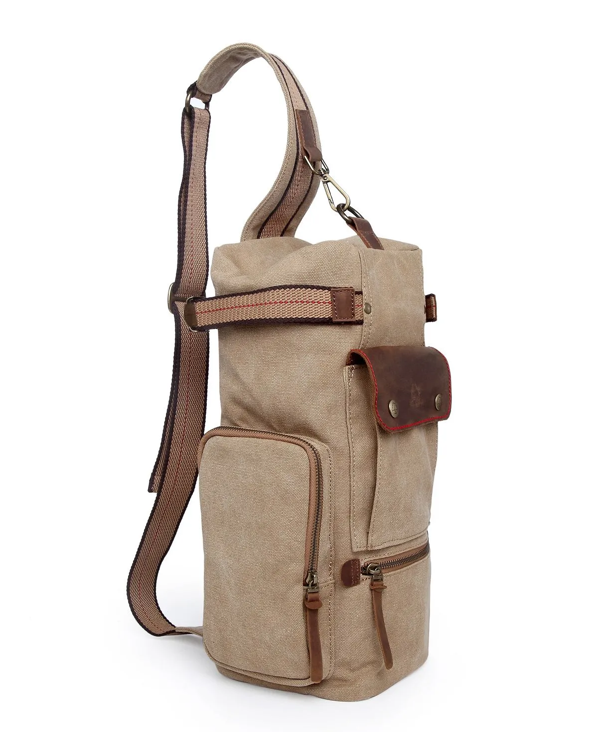 Hill Side TSD BRAND canvas sling bag, khaki