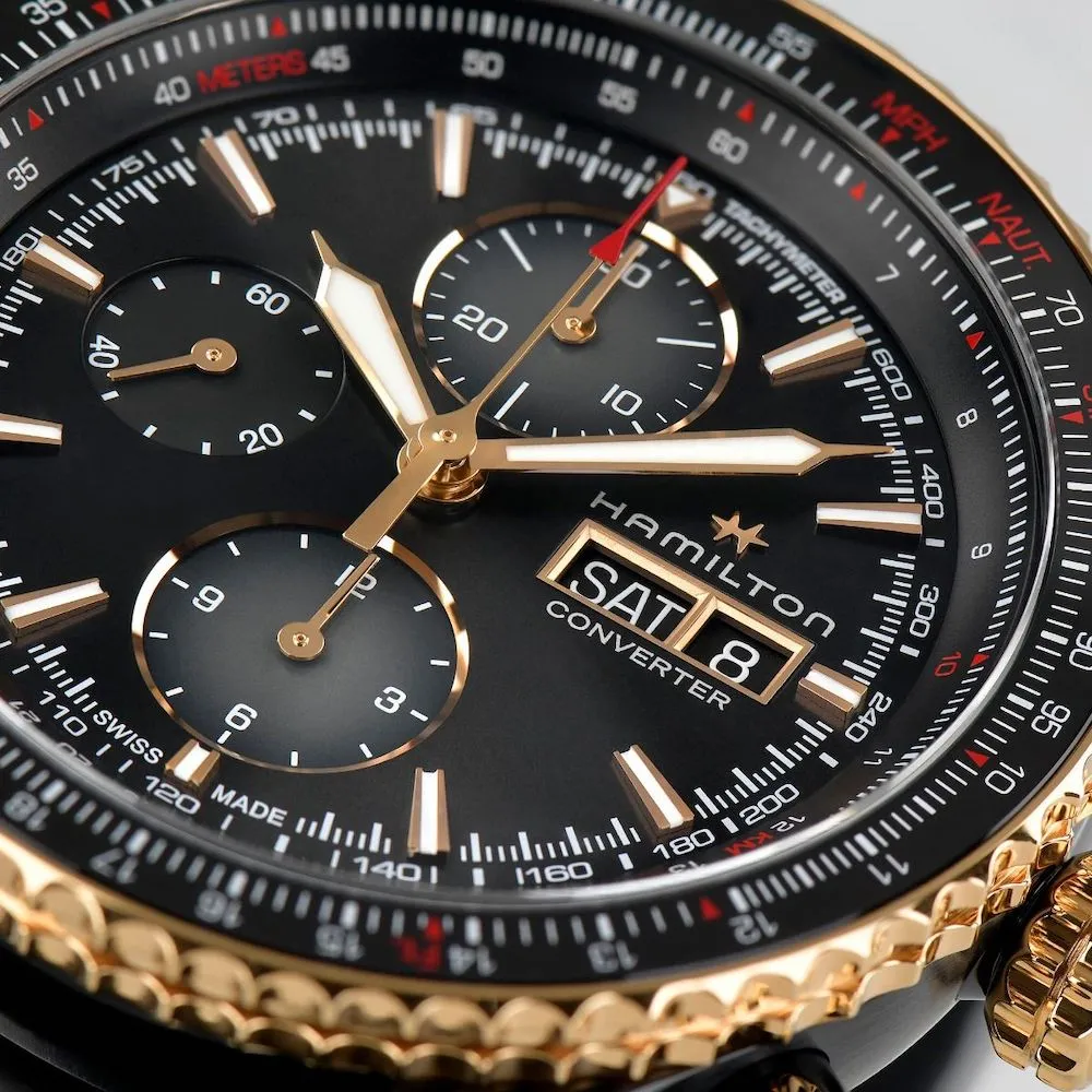 HML Watch Khaki Aviation Converter Auto Chrono