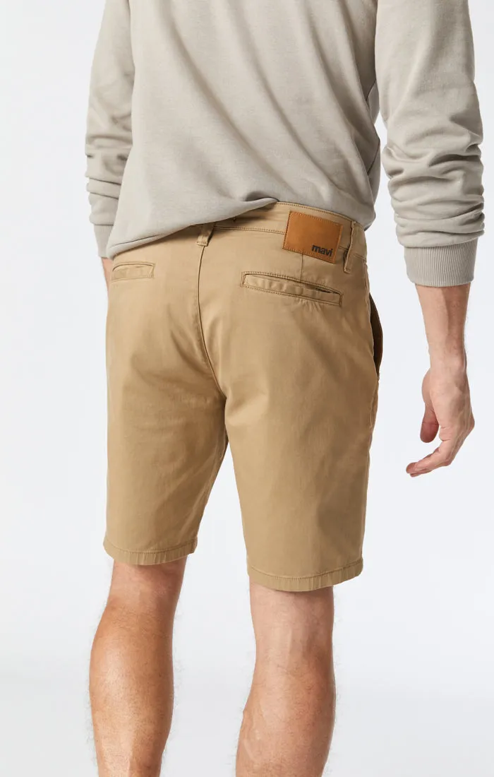 JACOB SHORTS IN BRITISH KHAKI TWILL