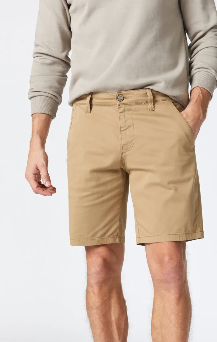 JACOB SHORTS IN BRITISH KHAKI TWILL