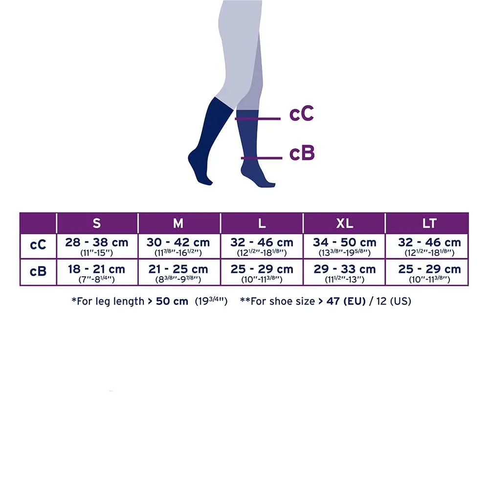 JOBST forMen Compression Socks, 30-40 mmHg, Knee High, Closed Toe
